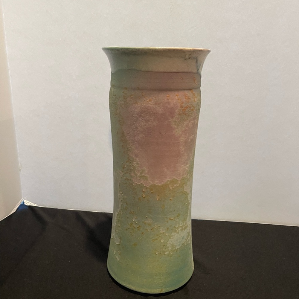 Vintage Pastel Vase 11”